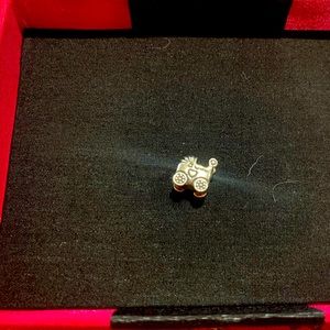 Pandora Retired Silver Baby Carriage Bead Charm